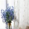Iuokuby Nordic Beautiful Floral Embroidery Design Sheer Curtains Home Decor Voile Curtain Rod Pocket for Living Dining Room Bedroom Balcony(1 Panel, W 52 x L 102 inch, White) view 1