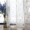 Iuokuby Nordic Beautiful Floral Embroidery Design Sheer Curtains Home Decor Voile Curtain Rod Pocket for Living Dining Room Bedroom Balcony(1 Panel, W 52 x L 102 inch, White) view 3