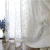 Iuokuby Nordic Beautiful Floral Embroidery Design Sheer Curtains Home Decor Voile Curtain Rod Pocket for Living Dining Room Bedroom Balcony(1 Panel, W 52 x L 102 inch, White) view 4
