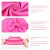 AQOKKA Newborn Receiving Blanket with Bow Hat Mittens Wooden Card Set Newborns Toddler Baby Boy Girl Nursery Swaddle Wrap view 3
