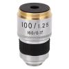 100X Microscope Objective, International Standard RMS Size, Brass Aluminum Alloy Material, Structural Defects Detection, Improve Quality Inspection view 4