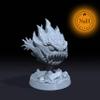 ToysCentral Basics Flamemaw, The Burning Menace | Fire Elemental Miniature for Tabletop Games Like D&D and War Gaming| Dungeons and Dragons Mini | RN estudio No Base, Gray, 04RN3404-NoBase view 2