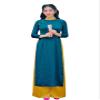 A50 The blue Ao dai Vietnam Vietnamese Traditional Ao Dai For Women (XL) view 1