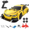 Authticar Remote Control Drift Car, 1:16 Scale GTA RC Dirft Car with LED Lights 2.4GHz 4WD 40km/h RTR High Speed Racing Sport Toy for Adults Teens Gifts (Yellow) view 1