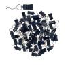 50pcs RC Body Clips with Pull Tabs Car Clips RC Clips for All 1/8 1/10 1/12 Scale Traxxas Redcat Axial Arrma HSP Redcat HPI Himoto Tamiya RC Car Truck Buggy Parts (1.2mm Rod Silver Clips and Tabs) view 1