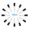 50pcs RC Body Clips with Pull Tabs Car Clips RC Clips for All 1/8 1/10 1/12 Scale Traxxas Redcat Axial Arrma HSP Redcat HPI Himoto Tamiya RC Car Truck Buggy Parts (1.2mm Rod Silver Clips and Tabs) view 4