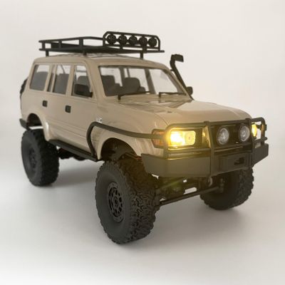 HLSFWDRIVE RC Rock Crawler 4x4 RC Truck WPL C54-1 RC Crawler Off Road 1/16 Scale RTR All Terrain Proportional Throttle Steering 2.4Ghz 260 Motor Upgraded Chassis and Counter Rotating Gearbox Adult