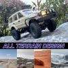 HLSFWDRIVE RC Rock Crawler 4x4 RC Truck WPL C54-1 RC Crawler Off Road 1/16 Scale RTR All Terrain Proportional Throttle Steering 2.4Ghz 260 Motor Upgraded Chassis and Counter Rotating Gearbox Adult view 3