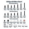 1000pcs RC Screw Kit,RC Screws for Traxxas Arrma Axial Redcat HPS SCX10 1/8 1/10 1/12 1/16 Scale RC Cars Trucks Crawler, Screws Assortment Set, Hardware Fasteners (1000pcs RC Screw Kit) view 2