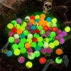 100 Piece Halloween Glow in The Dark Bouncing Balls, 10 H alloween Theme Designs for Halloween Party Favor Supplies, School Classroom Game Rewards, Trick or Treating Goodie Bags, Halloween Miniatures view 4