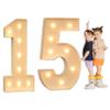 TQQEPOOL Light Up Letters Birthday Decoration,LED Letter Number Light Light Sign Decoration, Marquee Letters Number for Wedding Graduation Baby Shower(15,120cm) view 1