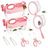 2Sets Bug Catcher for Kids- Sturdy Kids Bug Catching Kit Gifts with Collector Butterfly Net Tweezer, Bugs Habitat Outdoor Explorer Kit for Age 3 4 5 6 7 8, 8Pcs, Pink view 1