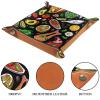 Balanced Biet Food Microfiber Leather Dice Trays Folding for RPG DND Table Games, Leather Dice Holder Storage Box Portable Folding Rolling Dice Tray, 20.5x20.5cm view 3