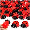 25Pcs Mini Ladybug Toys, Lady Bugs Realistic Bath Animals, Ladybug for Floating Bathtub Toys Summer Birthday Gathering Decorations view 1