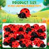 25Pcs Mini Ladybug Toys, Lady Bugs Realistic Bath Animals, Ladybug for Floating Bathtub Toys Summer Birthday Gathering Decorations view 2