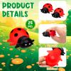 25Pcs Mini Ladybug Toys, Lady Bugs Realistic Bath Animals, Ladybug for Floating Bathtub Toys Summer Birthday Gathering Decorations view 3