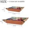 Bouquet of Flowers Microfiber Leather Dice Trays Folding for RPG DND Table Games, Leather Dice Holder Storage Box Portable Folding Rolling Dice Tray, 20.5x20.5cm view 4