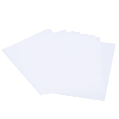 10PCS Printable Heat Shrink Plastic Sheets Kit, Heat Shrink Paper Keychain Kit Paint Shrink Films Papers Frosted for Kids Craft(White)