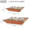 Animal Print Pattern Microfiber Leather Dice Trays Folding for RPG DND Table Games, Leather Dice Holder Storage Box Portable Folding Rolling Dice Tray, 20.5x20.5cm view 4