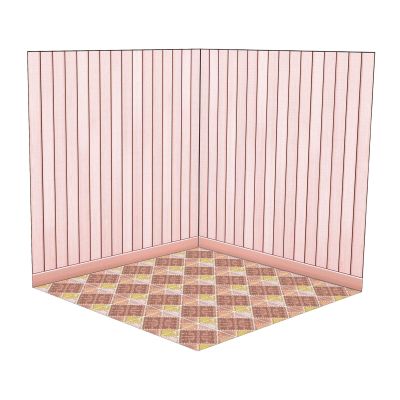 ToysCentral Basics Miniature Dollhouse Background Panel for Home Decor Enthusiasts, Style D, 215mmx215mm