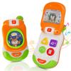 Baby Cell Phone Toy with musicial and Light, Flip Phone Educational Toddler Toys (Orange) view 1