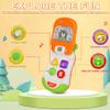 Baby Cell Phone Toy with musicial and Light, Flip Phone Educational Toddler Toys (Orange) view 4