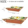 Avocado Pattern Microfiber Leather Dice Trays Folding for RPG DND Table Games, Leather Dice Holder Storage Box Portable Folding Rolling Dice Tray, 16x16cm view 4
