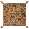 Animal World Print Pattern Microfiber Leather Dice Trays Folding for RPG DND Table Games, Leather Dice Holder Storage Box Portable Folding Rolling Dice Tray, 20.5x20.5cm view 1