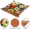 American Fresh Flowers Microfiber Leather Dice Trays Folding for RPG DND Table Games, Leather Dice Holder Storage Box Portable Folding Rolling Dice Tray, 20.5x20.5cm view 3