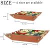 American Fresh Flowers Microfiber Leather Dice Trays Folding for RPG DND Table Games, Leather Dice Holder Storage Box Portable Folding Rolling Dice Tray, 20.5x20.5cm view 4