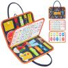 Freebear Busy Board Toddler Travel Toys Sensory Toys for Toddlers 1 2 3 4, Montessori Learning Toys for Toddlers Activities Board, Educational Toys for 3 4 Year Old Boys Girls Gift, Classy view 1