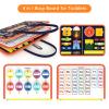 Freebear Busy Board Toddler Travel Toys Sensory Toys for Toddlers 1 2 3 4, Montessori Learning Toys for Toddlers Activities Board, Educational Toys for 3 4 Year Old Boys Girls Gift, Classy view 2