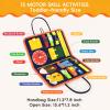 Freebear Busy Board Toddler Travel Toys Sensory Toys for Toddlers 1 2 3 4, Montessori Learning Toys for Toddlers Activities Board, Educational Toys for 3 4 Year Old Boys Girls Gift, Classy view 3