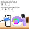 Heroange Karaoke Microphone Machine Toys for Kids Adults, Mini Portable Bluetooth Speaker with 2 Wireless Mics, Christmas Birthday Gifts for Boys Girls Ages 3 4 5 6 7 8 9 10 11 12+ Year (Purple) view 2