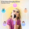 Heroange Karaoke Microphone Machine Toys for Kids Adults, Mini Portable Bluetooth Speaker with 2 Wireless Mics, Christmas Birthday Gifts for Boys Girls Ages 3 4 5 6 7 8 9 10 11 12+ Year (Purple) view 4