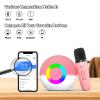 Heroange Karaoke Microphone Machine Toys for Kids Adults, Mini Portable Bluetooth Speaker with 2 Wireless Mics, Christmas Birthday Gifts for Boys Girls Ages 3 4 5 6 7 8 9 10 11 12+ Year (Pink) view 2