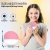 Heroange Karaoke Microphone Machine Toys for Kids Adults, Mini Portable Bluetooth Speaker with 2 Wireless Mics, Christmas Birthday Gifts for Boys Girls Ages 3 4 5 6 7 8 9 10 11 12+ Year (Pink) view 3