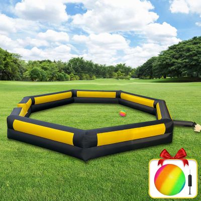 20FT Gaga Ball Pit Portable,Inflatable Gaga Ball Pit with Blower for Indoor Outdoor School Family Activities Giant Inflatable Sport Games for Kids and Adult