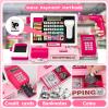 VOPOGLNE Cash Register Playset Toy for Kids, Real Calculator Register, Pretend Play Store with Music, Scanner, Play Money, Food, Preschool Learning Toy Playset Gift (Pink) view 4