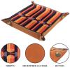 Abstract Lines Microfiber Leather Dice Trays Folding for RPG DND Table Games, Leather Dice Holder Storage Box Portable Folding Rolling Dice Tray, 16x16cm view 3