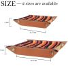 Abstract Lines Microfiber Leather Dice Trays Folding for RPG DND Table Games, Leather Dice Holder Storage Box Portable Folding Rolling Dice Tray, 16x16cm view 4