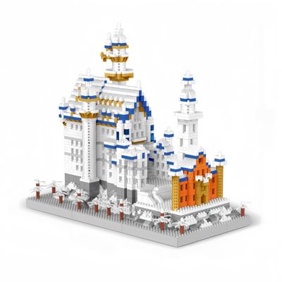 alltogetho Germany Swan Stone Castle Micro Building Blocks Toys Set: Craft Your Own Royal Legacy