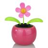 Pink Solar Dancing Sun Flower Automotive Ornament Solar Powered Dancing Sun Flower in Colorful Pots Swinging Animated Bobblehead Dancer Window Sun Catcher Car Dashboard Solar Power Kits view 1