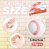 Hxezoc 20 Pieces Mini Baseball Stress Balls Baseball Party Favors Foam Sports Balls Small Squeeze Anxiety Bulk Toy Ball for Kids Birthday Party, School Reward Carnival Party Supplies view 2