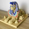 alltogetho Explore Ancient Egyptian Mysteries with Sphinx Model Building Micro Mini Bricks Blocks Toys  Make History by Recreating Magnificence view 3