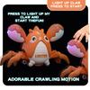 Gzsbaby Musical Baby Toy -Crawling Lobster Toy Sensory Tummy Time Toys for Boy Girl, Light-up Walking Dancing Moving Toys Learning Development Infant Toddler Birthday Gifts (Green) (Orange) view 3