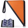Card Binder with 9 Pockets - Holds Up to 900 Cards, Trading Card Collection Case Book Case Book (Orange, 9 Pockets/900 Cards) view 1
