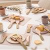 ROBUD 4-Set Wooden Play Dishes Set - Montessori-Inspired Play Food Accessories for Kids, Pretend Play Kitchen Set for Toddlers, Role Play Gift for Boys and Girls view 2