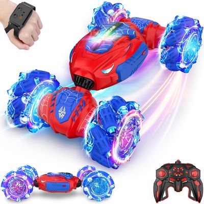 Remote Control Car, Gesture Sensing RC Stunt Car, 4 WD Transform Off Road for Rotating, 2.4Ghz Hand Controlled Remote Control Twister Cars, RC Cars for Kids Boys Girls Toy Gift Age 8 9 10 11 12 yr