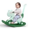 4 in 1 Rocking Horse for Toddlers 1-3 Years Old, Baby Rocking Toy Fun Birthday Gift for 1+ Kids, Ride on Toy with Detachable Balance Board and FootrestBalance Bike with Push Handle(Green) view 1